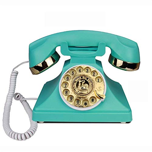 Retro Old Fashioned Telephone European Antique Telephone Rotary Dial Telephones Retro Landline Desk Telephone,Corded Phone Rotary Dial Home Phone