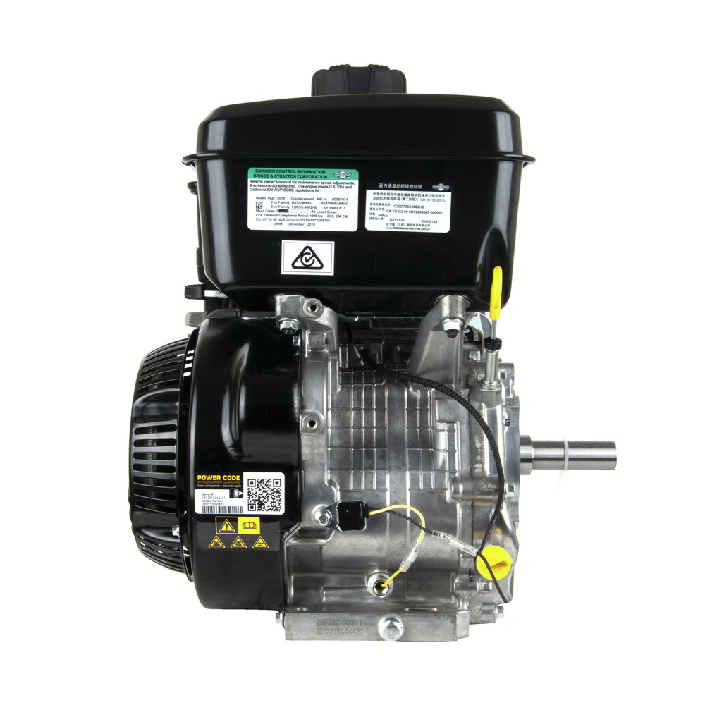 Briggs & Stratton 25V332-0005-F1 Vanguard 408cc Gas 14 HP Single-Cylinder Engine