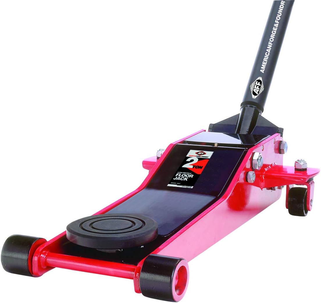 AFF 2 Ton Professional Heavy Duty Steel with 2 Piece Handle, Low Profile, Quick Lift Turner Service Floor Jack, 202T