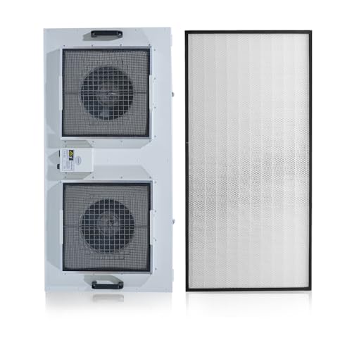 HEPA H14-Filter Laminar Flow Hood Updated FanFilter Unit（Include HEPA Filter）100/ISO Class 5 Cleanroom/Laboratory/Cleanroom/Mushroom Room, Laminar Air Flow Hood(46.2"x22.6"110V)