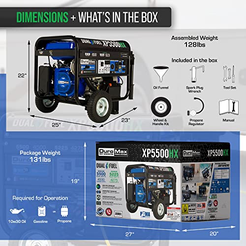 DuroMax Dual Fuel Portable Generator