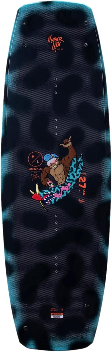 Hyperlite Murray Jr. Kids Wakeboard 127 W/Remix Bindings Black/Aqua 127cm/(12K-2)