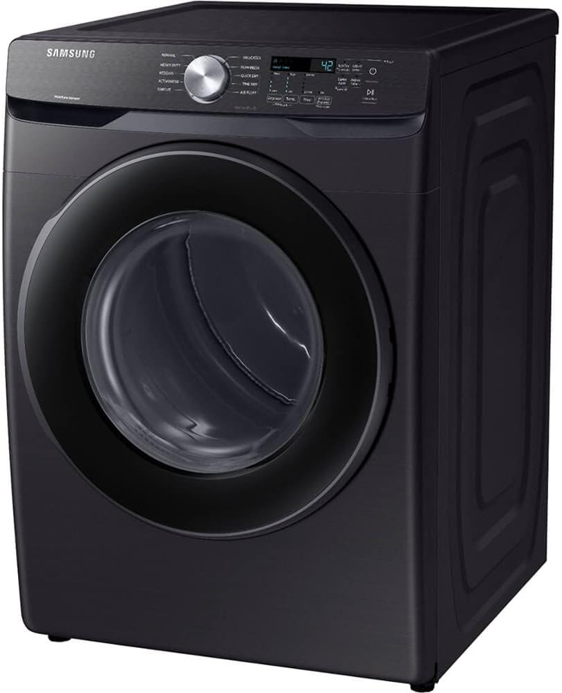Samsung DVE45T6000V 7.5 Cu. Ft. Black Stainless Front Load Electric Dryer - OPEN BOX