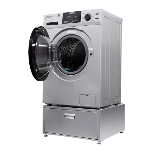 Equator Combo Washer Dryer with Pedestal ADA Compliant -110 Volt, Zero Clearance Fully Built In - Compact Laundry Solution