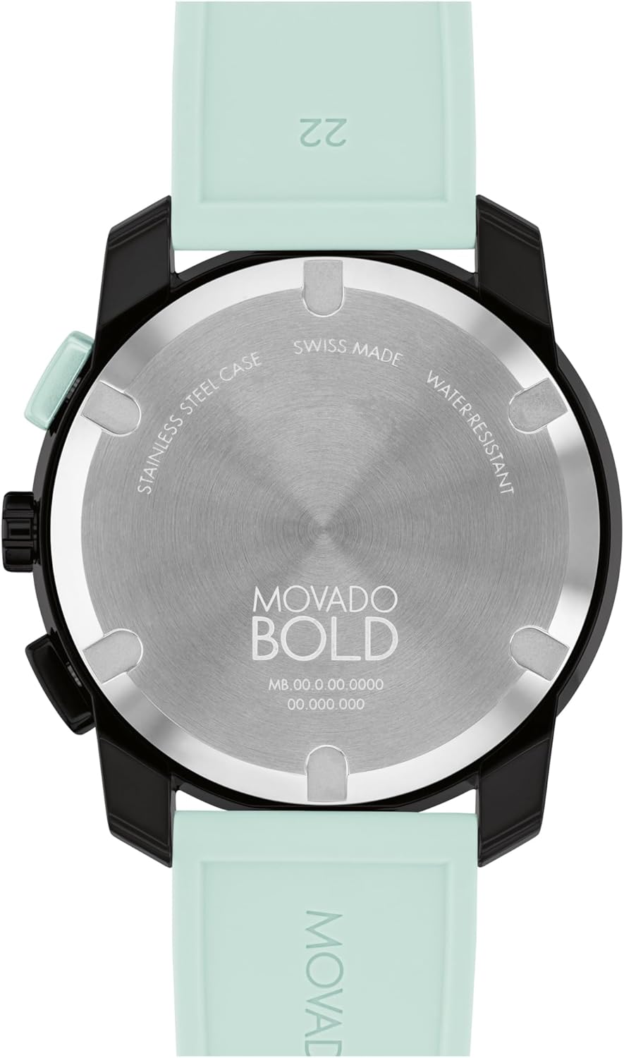 Movado Bold TR90 Men's Sport Watch - Swiss Quartz Chronograph Movement, Silicone Strap - 3 ATM Water Resistance - Luxury Fashion Timepiece for Him - 42mm