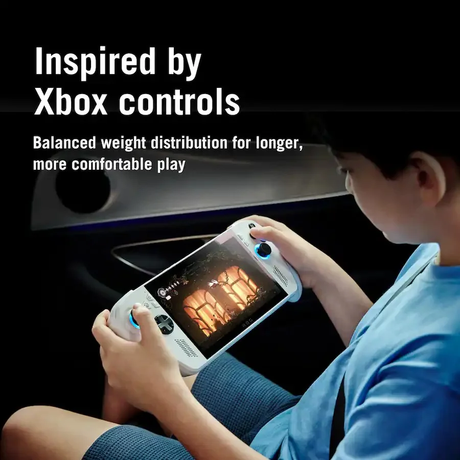 ASUS ROG Xbox Ally 7" FHD Gaming Handheld Console, 120Hz IPS LED Touch Screen, AMD Ryzen Z2 A Processor, 16GB with 512GB SSD, Windows 11, with 5ave 3-in-1 Kit