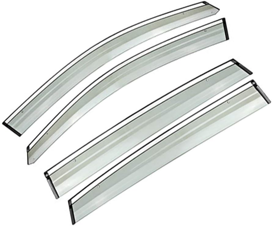 Side Window Deflectors for Audi Q5 2010-2018 4PCS Car Window Visor Sun Rain Smoke Vent Shade Tape-On Outside Visors