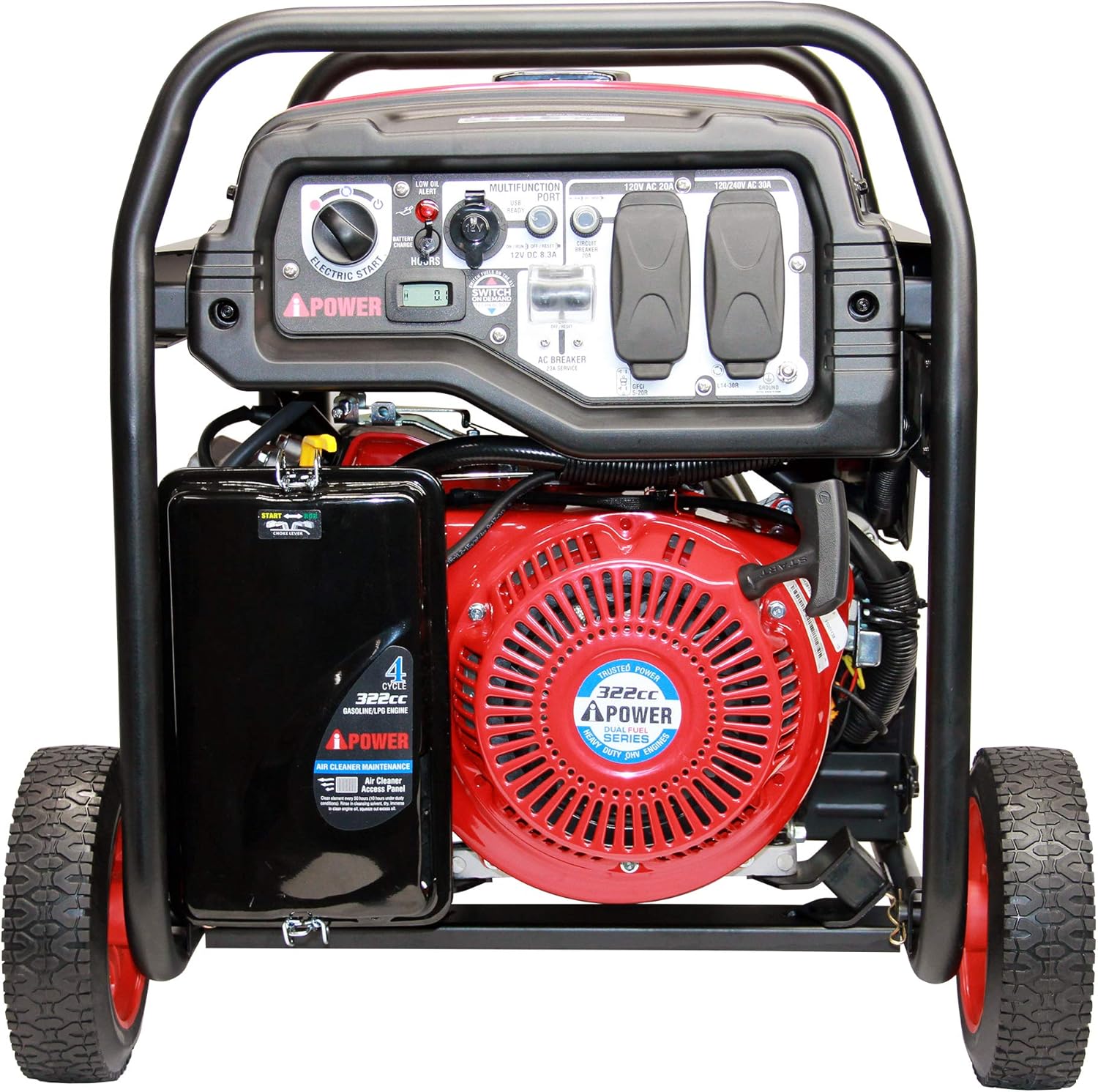 A-iPower SUA4500 4500 Watt Portable Generator Small Gas Powered for Jobsite, RV, and Home Backup Emergency