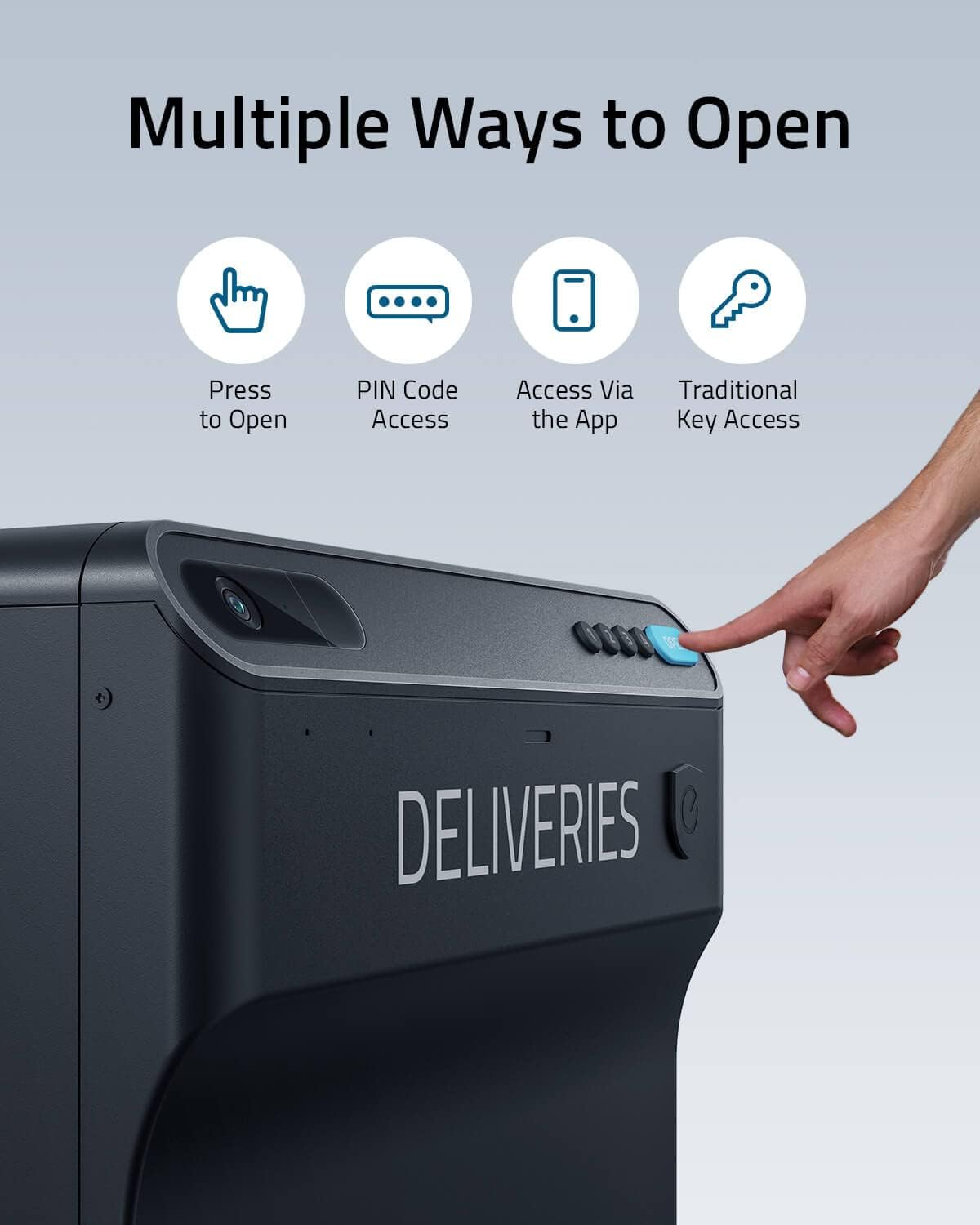 eufy Security, SmartDrop, Smart Delivery Box, App Notifications for Deliveries, Remote Control, 24/7 Package Protection, Works with All Couriers