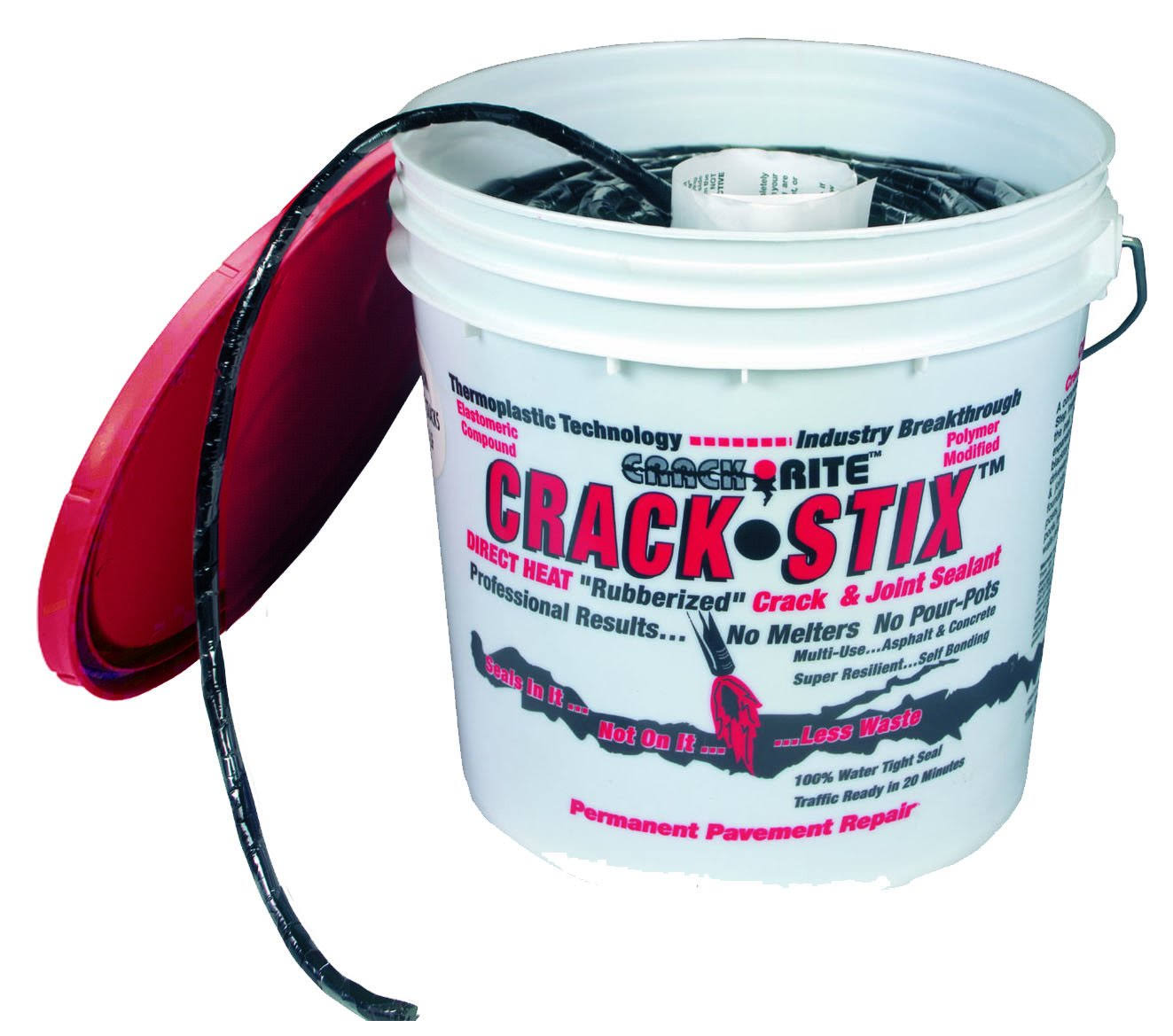 Crack-Stix 2 gal. 250 ft. Small Black Permanent Blacktop Crack Filler