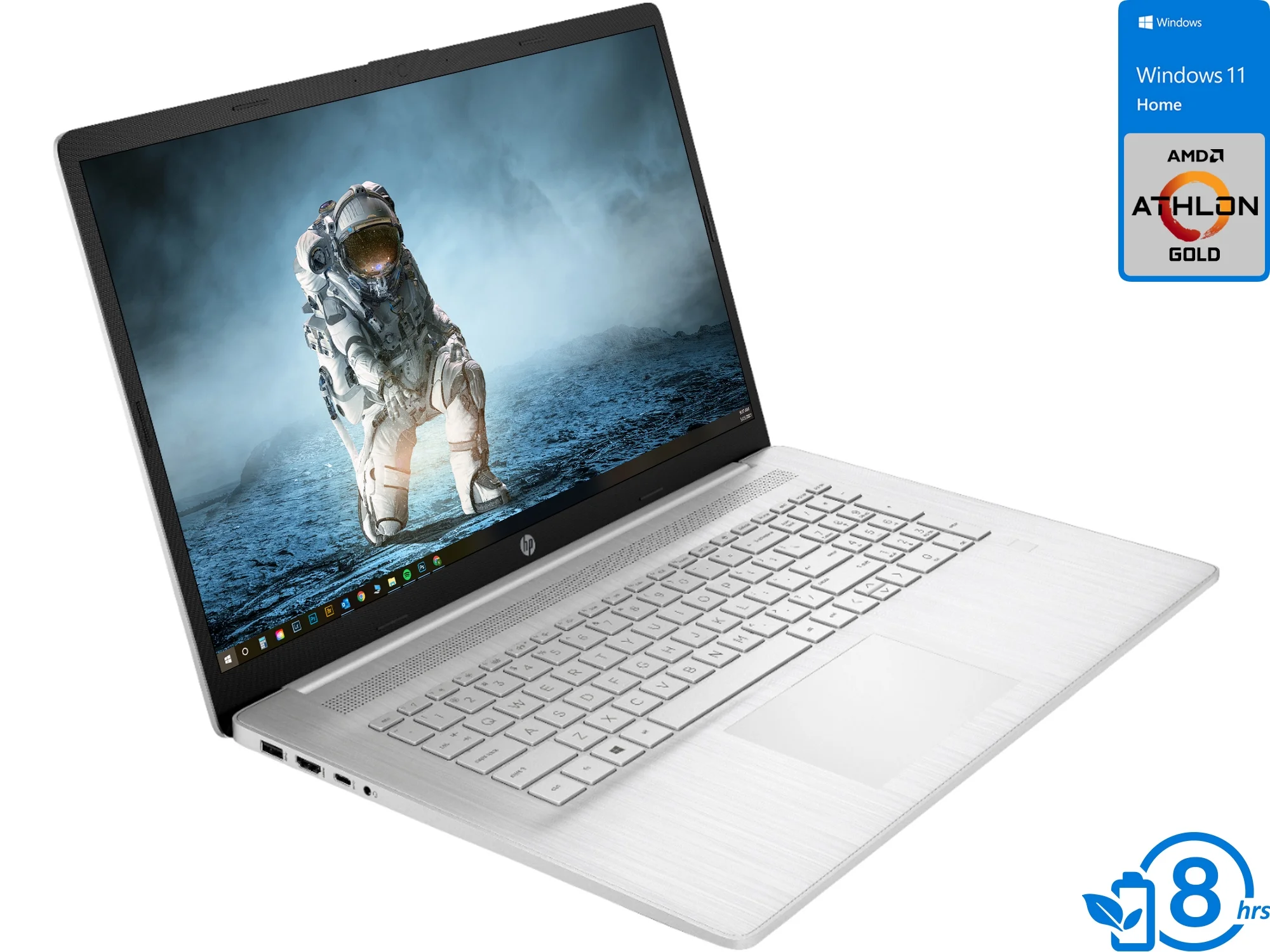 HP 17 Laptop, 17.3" HD+ Display, AMD Athlon Gold 3150U Upto 3.3GHz, 32GB RAM, 2TB SSD, Vega 3, HDMI, Wi-Fi, Bluetooth, Windows 11 Home
