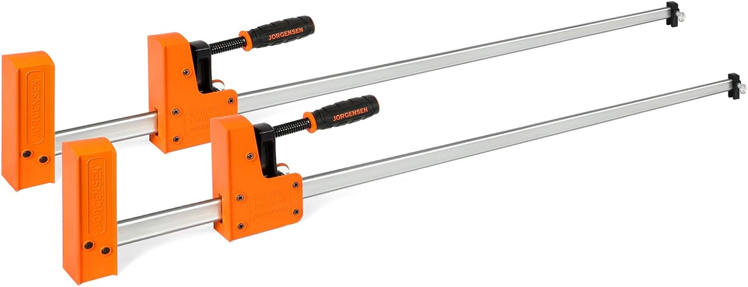 Jorgensen Cabinet Master 24-inch 90° Parallel Jaw Bar Clamp, 2-pack…