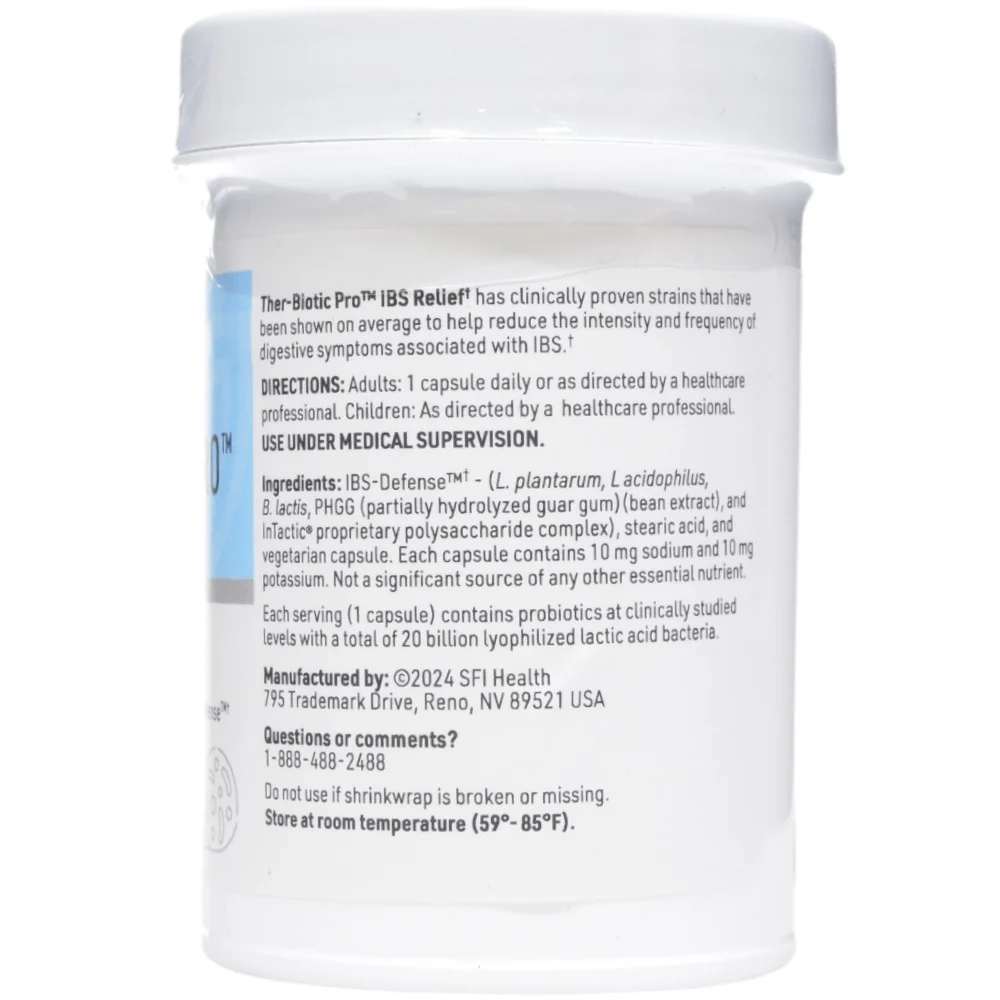 Ther-Biotic Pro IBS Relief by Klaire Labs/SFI Health - Kansas Nuitrition - HNZSDS