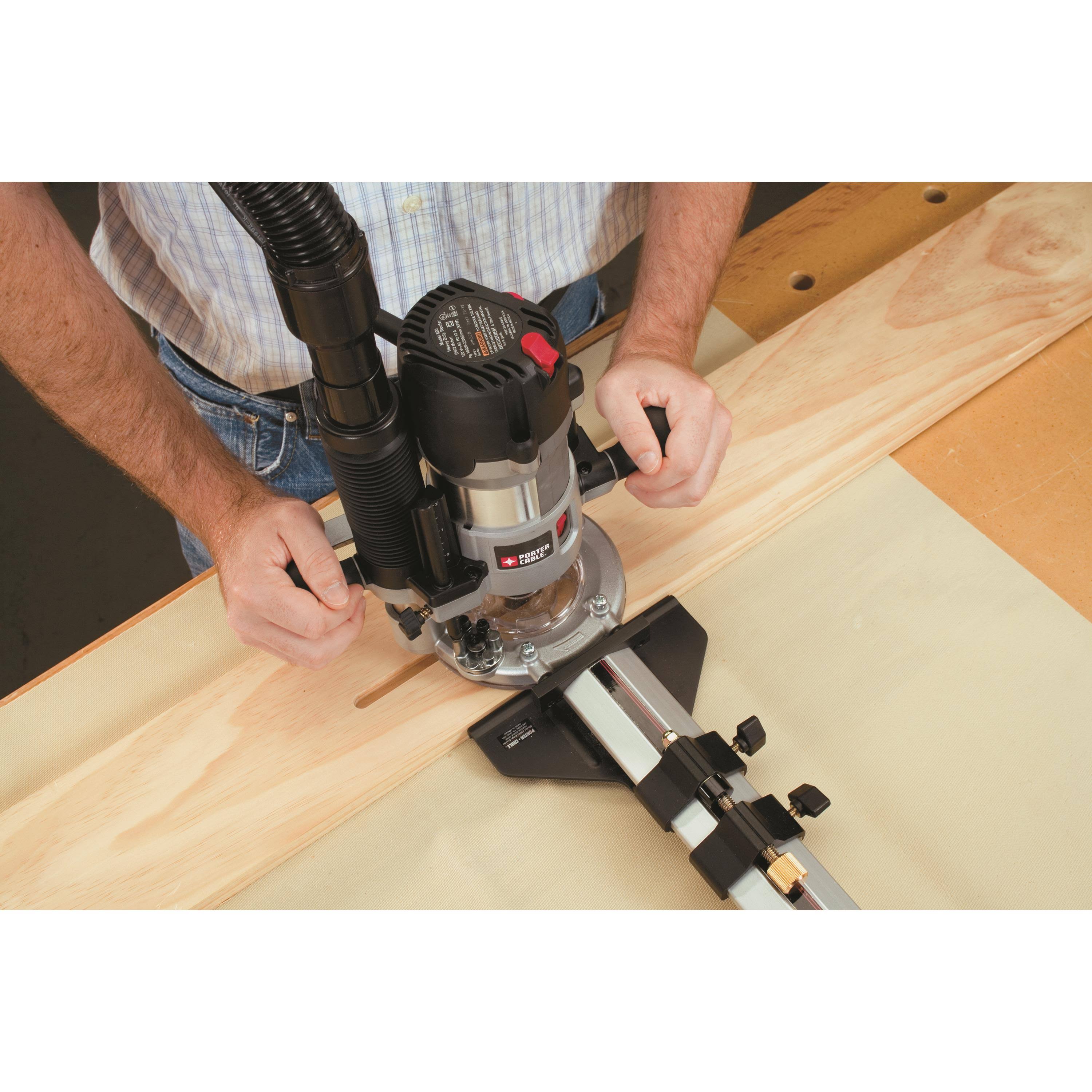 Porter-Cable 893PK Plunge u0026 Fixed Base Router Kit, 2.25 HP