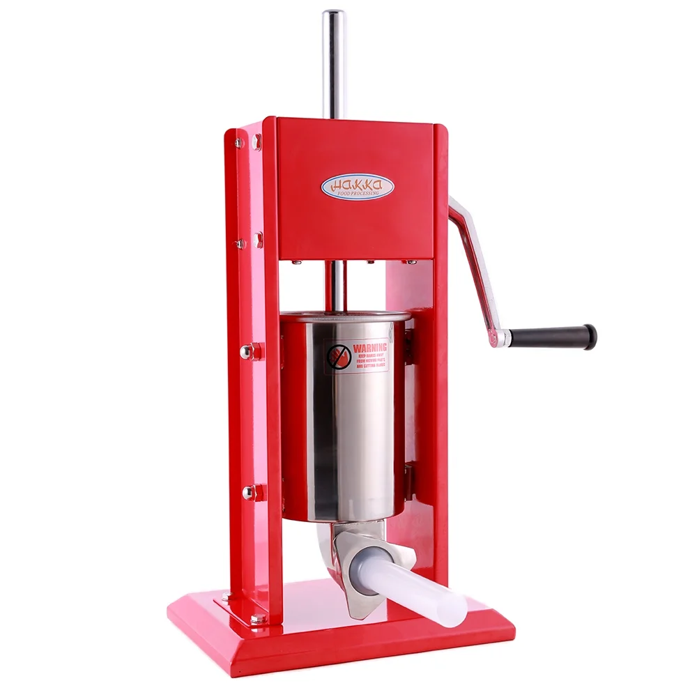 Hakka 7 Lb/3 L Sausage Stuffer 2 Speed Stainless Steel Vertical Sausage Maker