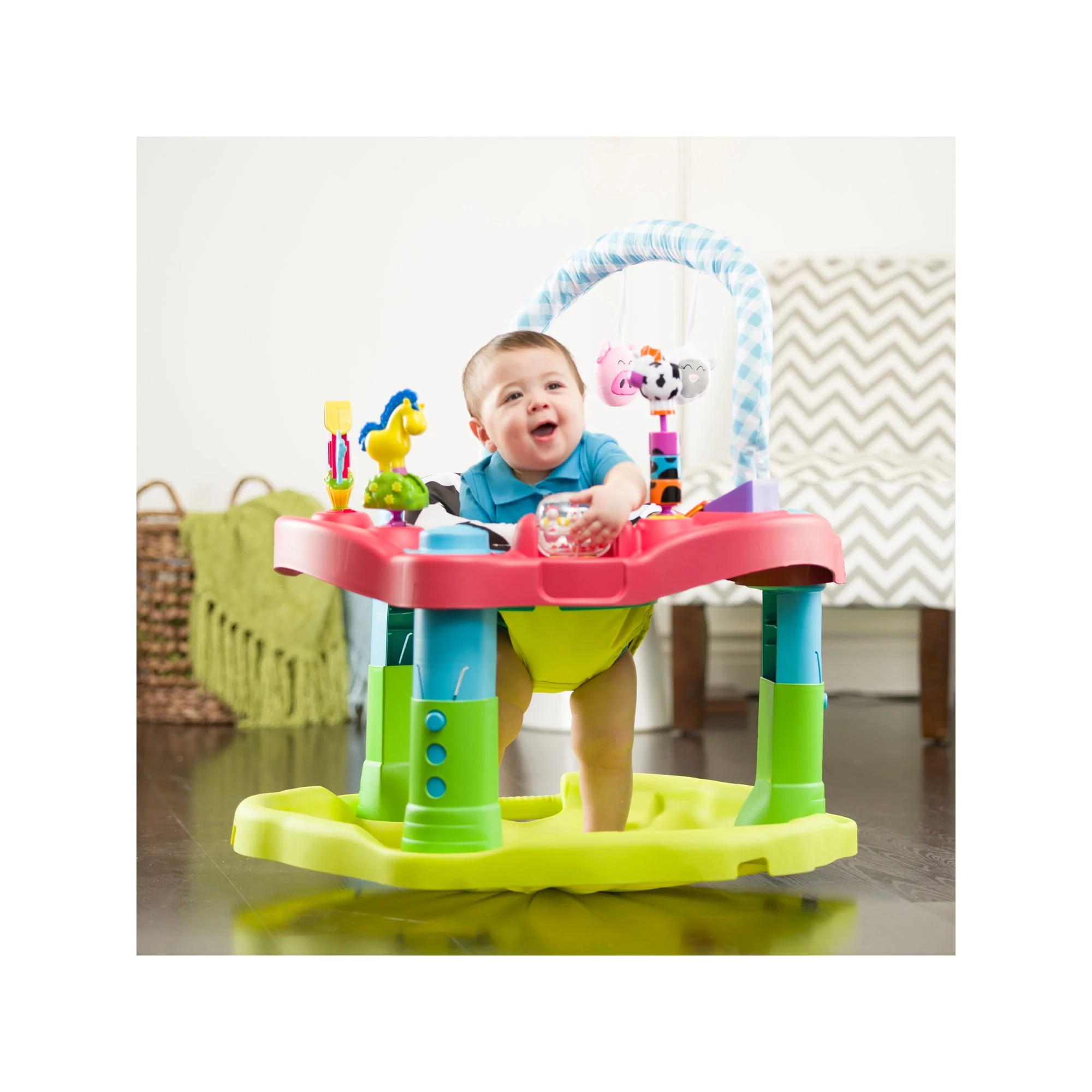 ExerSaucer Moovin' & Groovin' Bouncing Activity Saucer, Unisex