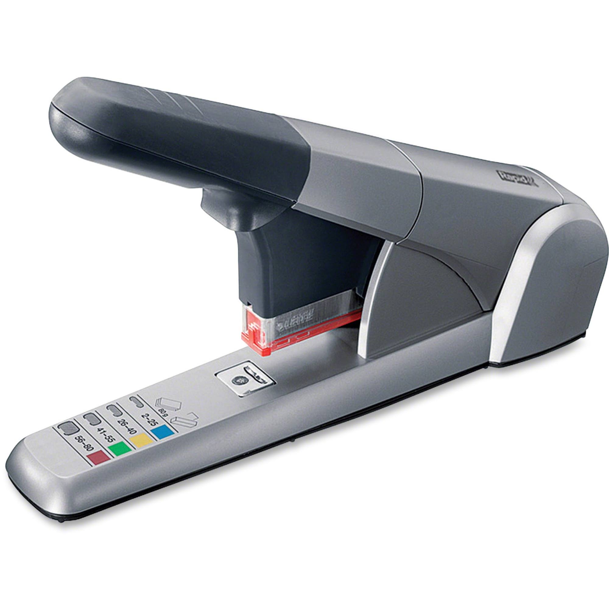 Rapid Heavy Duty Cartridge Stapler, 80-Sheet Capacity, Silver