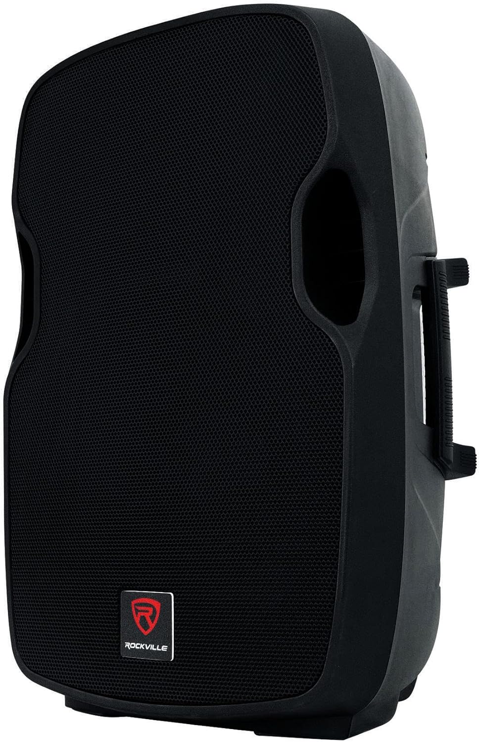 2) Rockville BPA15 15 Powered 800W DJ PA Speakers w Bluetooth+Stands+Cables+Bag