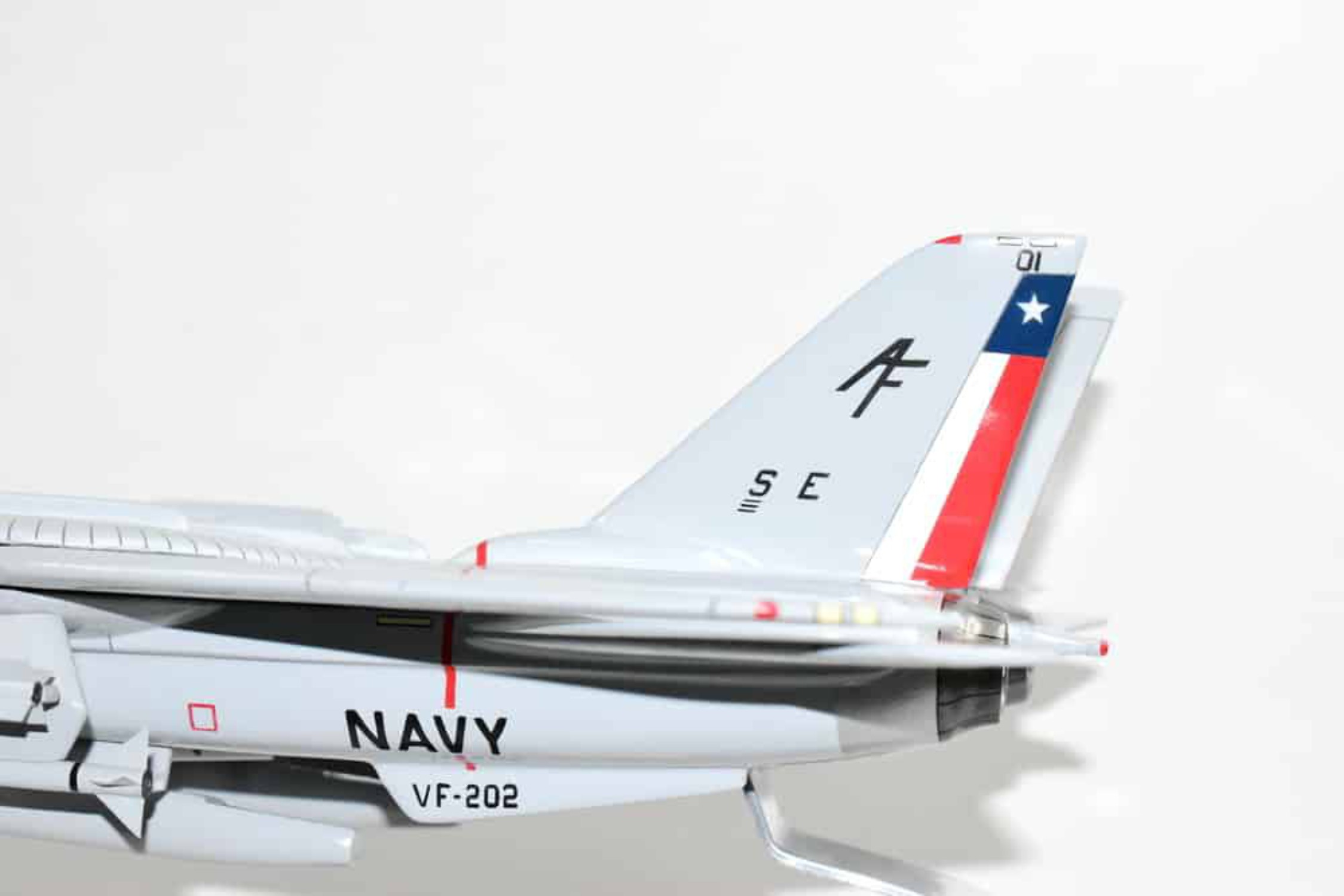 VF-202 Superheats F-14 Tomcat Model, 1/42 (18) Scale, Mahogany, Navy, Fighter