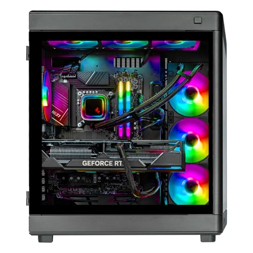 Skytech Gaming Prism II Lian Li O11 PC Desktop – Intel Core i9 13900K 3.0 GHz, NVIDIA RTX 4070 Ti, 1TB NVME Gen4 SSD, 32GB DDR5 RAM RGB, 1000W Gold PSU, 360mm AIO, 11AC Wi-Fi, Windows 11 Home 64-bit