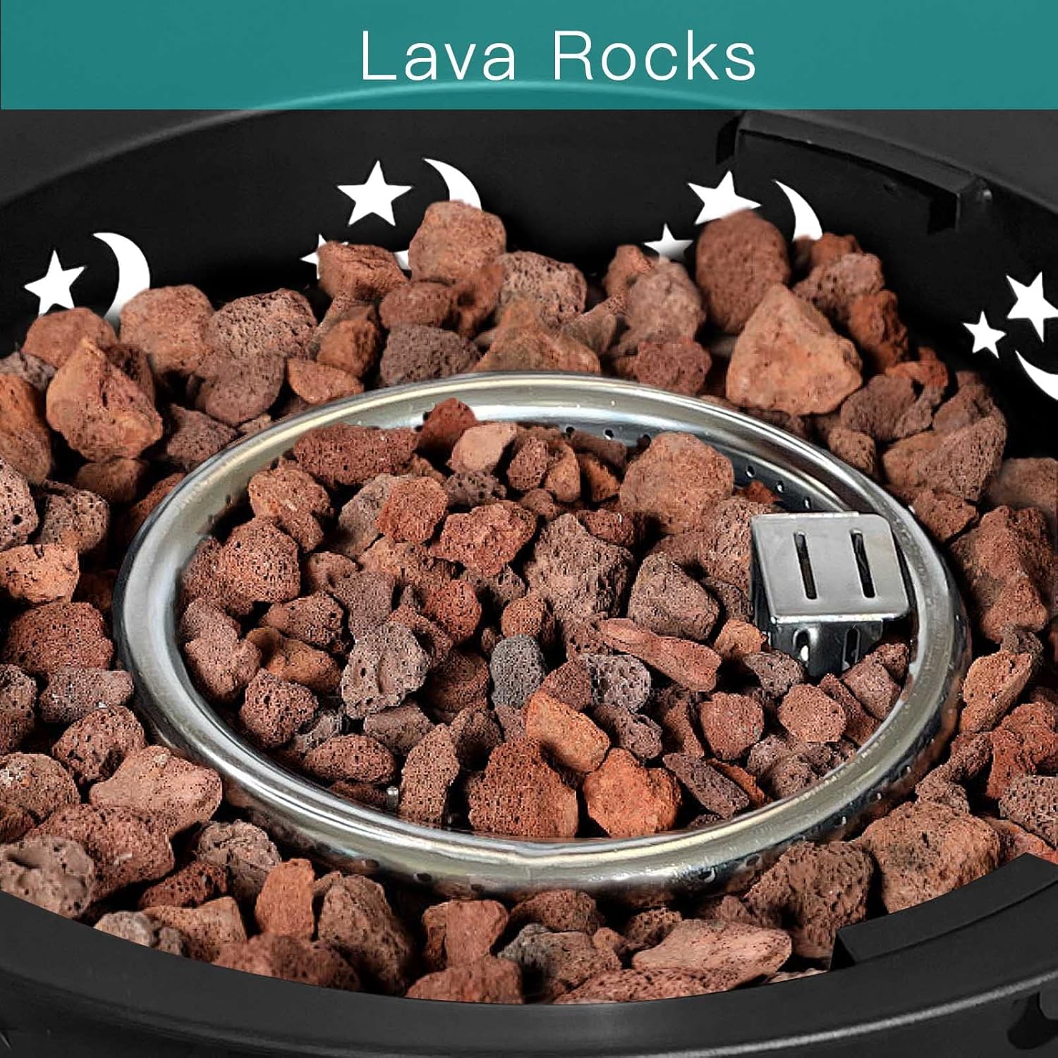 FOOPIT Portable Propane Fire Pit Camping Small Smokeless Gas Firepit Outdoor Fireplace Round Steel Bonfire Pits for Outside