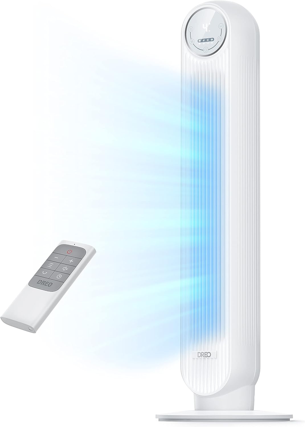 Dreo 1500W Space Heater with Remote and 25ft/s Quiet Oscillating Tower Fan for Indoors