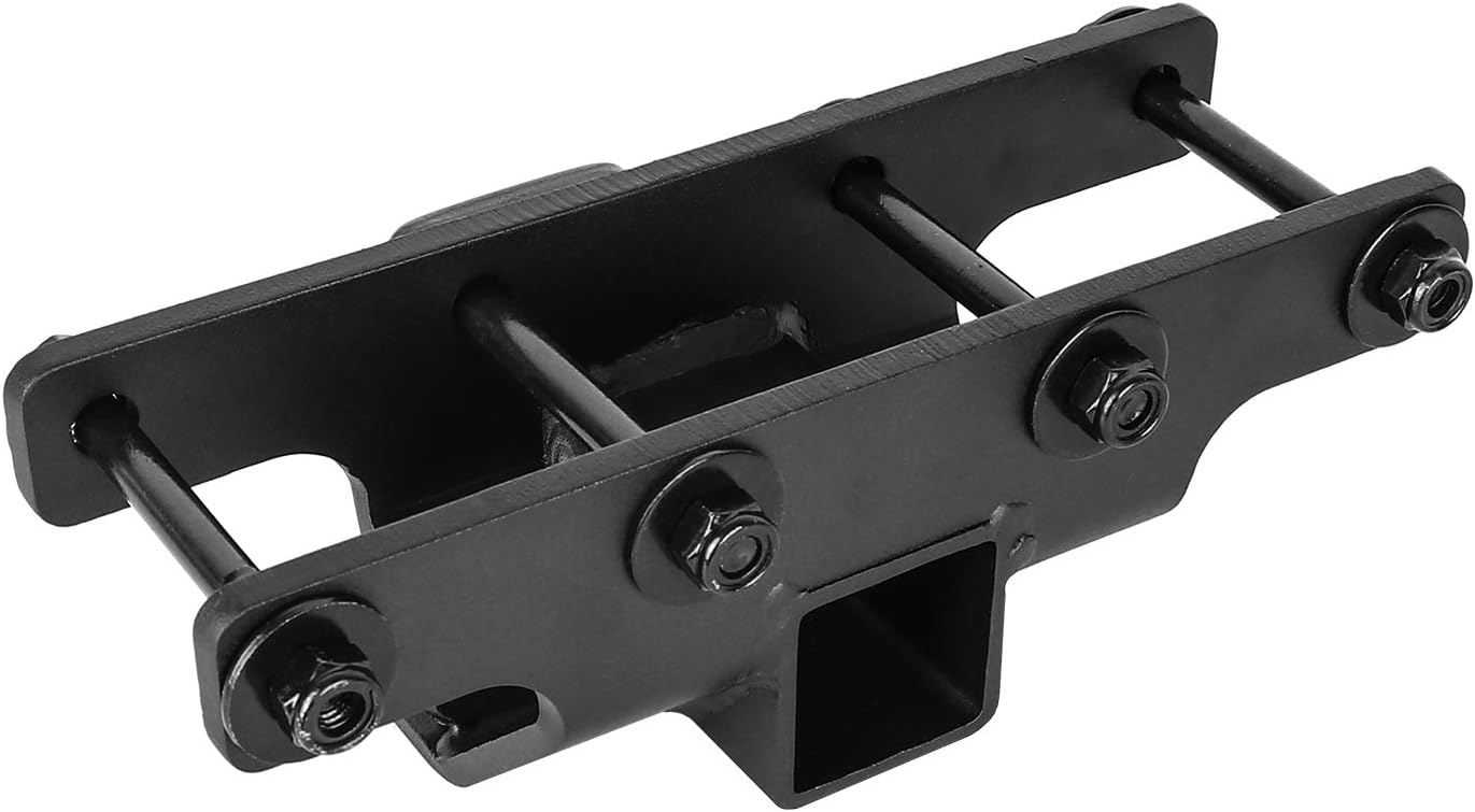 Hitch Receiver, AAIWA 2" inch Rear Receiver Hitch, Towing Trailer Hitch Kit Compatible with 2007-2018 Jeep Wrangler JK 2 Door & 4 Door Unlimited, Black Pack of 2