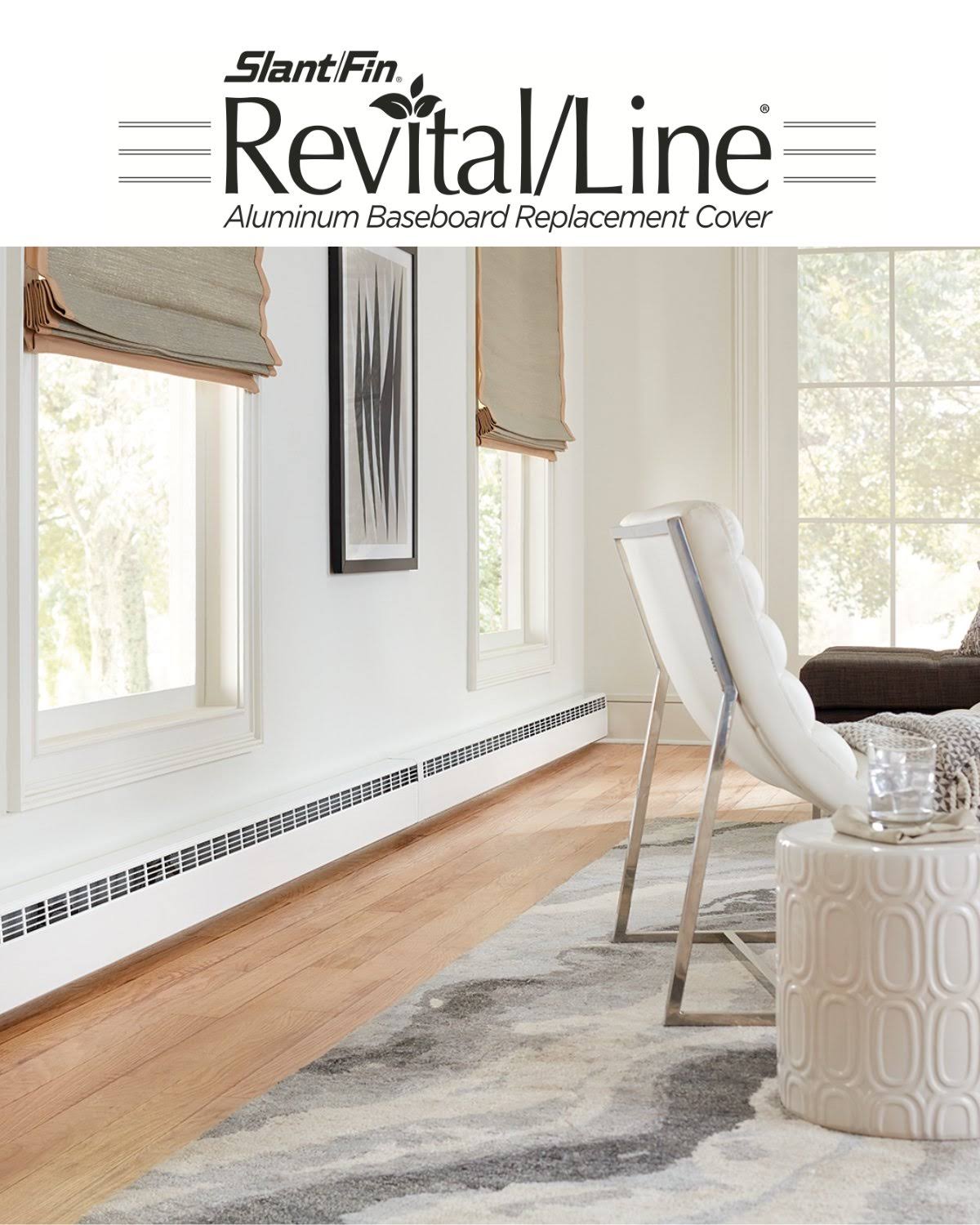 Slant/Fin Revital/Line 5 ft. Hydronic Baseboard Cover in Brite White
