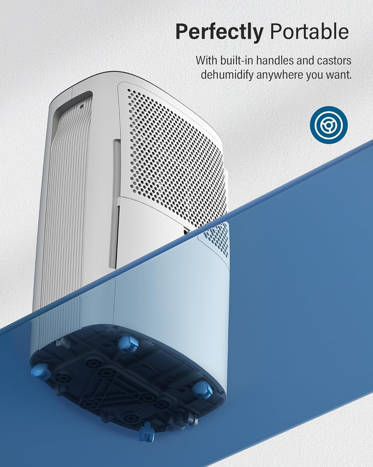 50-Pint Dehumidifier for Basement and Large Room - 4500 Sq. Ft, Quiet Dehumidifier for Large Capacity Room Home Bathroom Basements - Auto Continuous Drain Remove Moisture with Child Lock