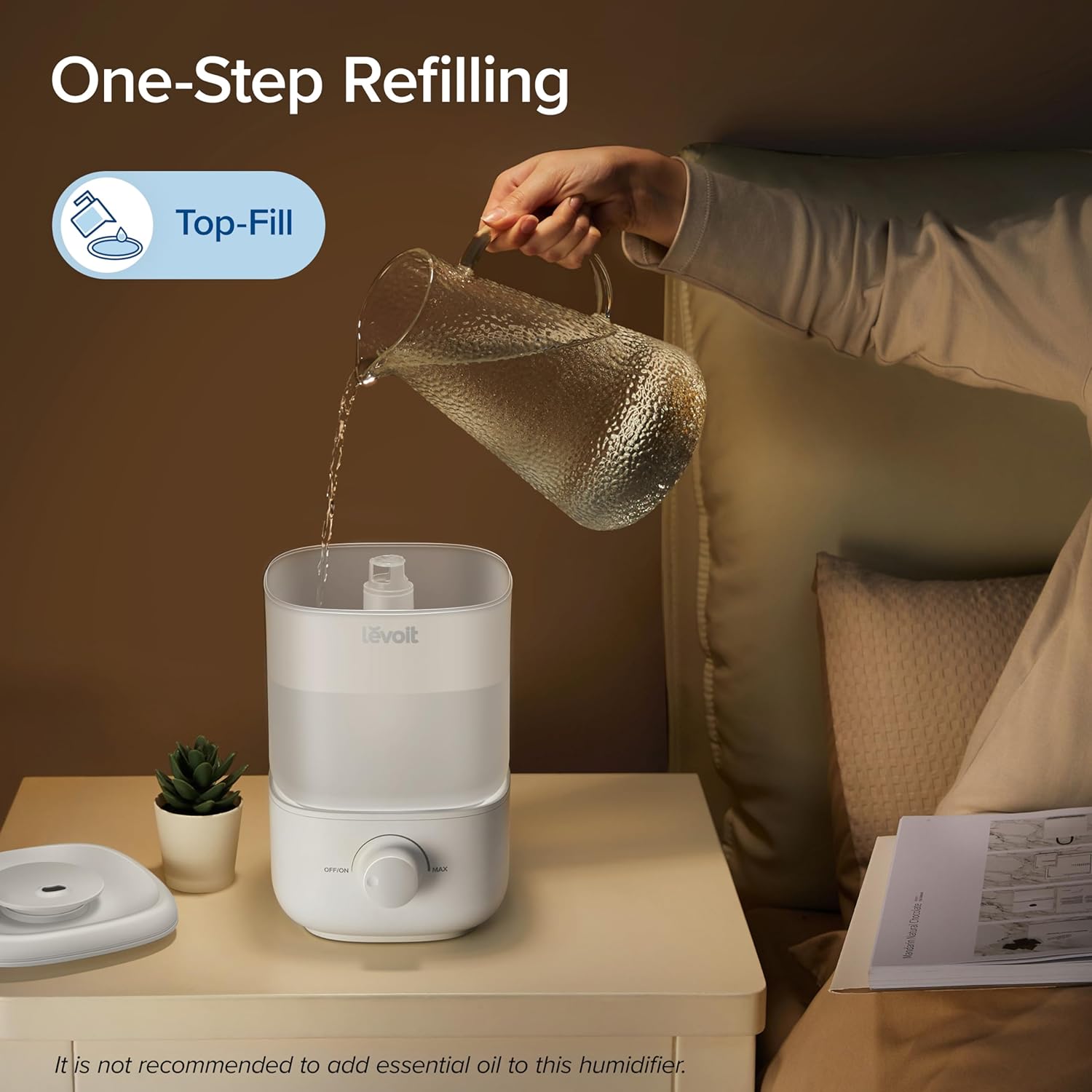 LEVOIT Humidifiers with 6L & 2.5L Tanks, Smart App Control, Ultra Quiet, Easy Top Fill, Auto Shut Off, Large Room Home Bedroom Baby Plants