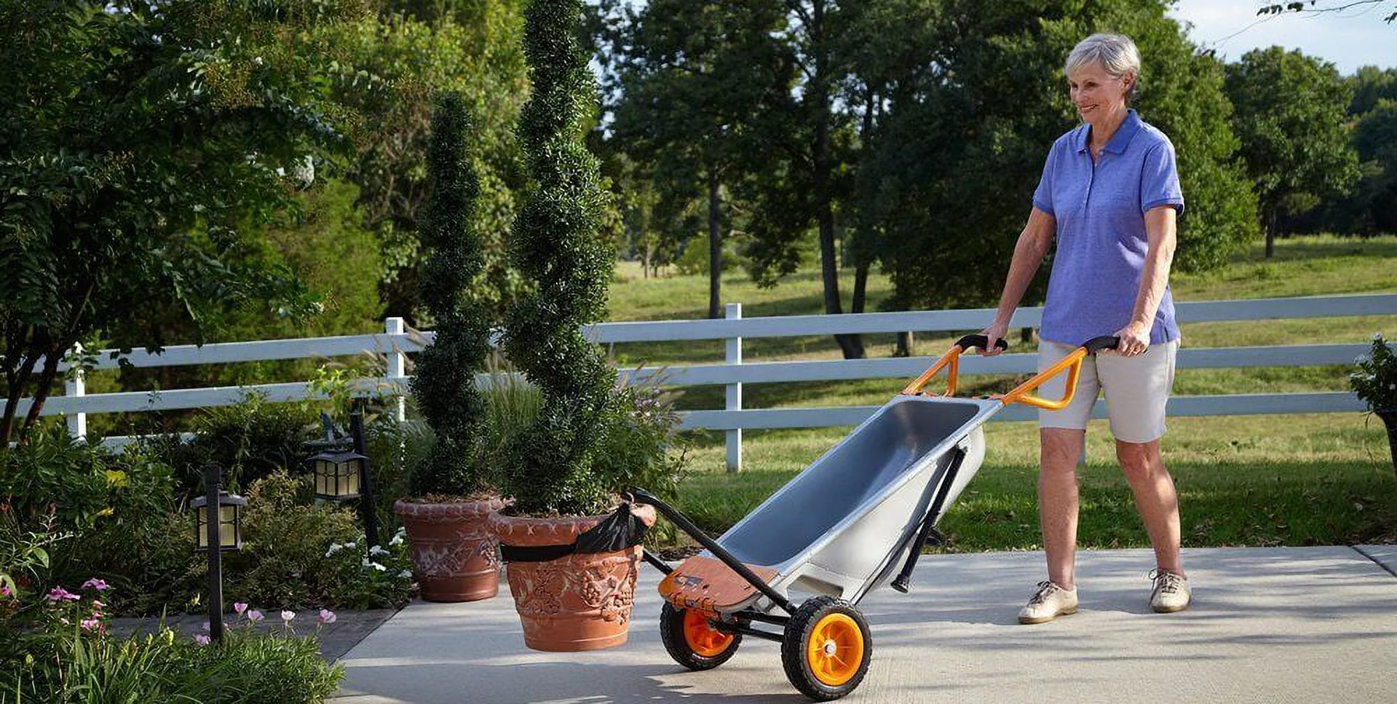 Worx WG050 Aerocart 8-in-1 Yard Cart / Wheelbarrow / Dolly