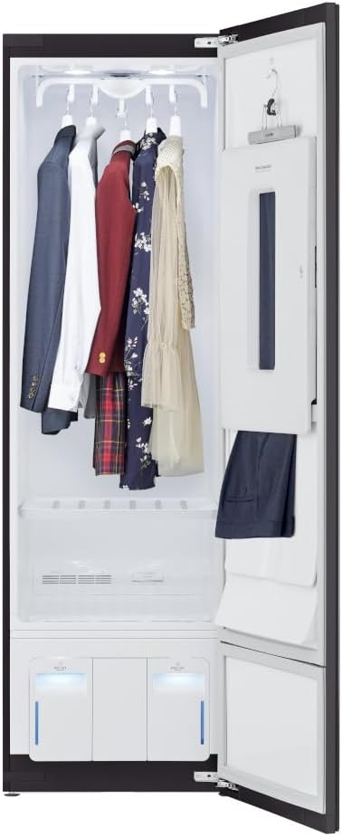 LG Styler Steam Closet with TrueSteam Technology and Exclusive Moving Hangers (S5WBC), Cream White