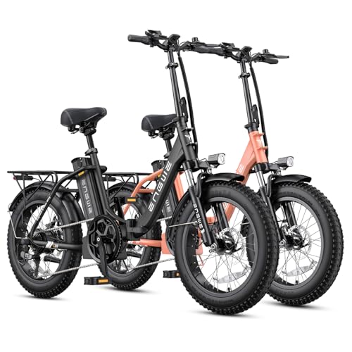 ENGWE 1125W/750W Electric Bike for Adults, L20 2.0 20''×3.0" Fat Tire Electric Bicycle 52V/36V 13Ah Removable Battery Max Range 68/62Miles & 28/20MPH for Urban Commuters, Dual Suspension