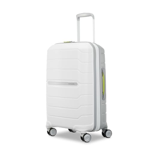 Samsonite Freeform 21-Inch Hardside Carry-On Luggage - Hardshell Carry-On Suitcase - TSA, Airline-Approved - Expandable Hard Shell, Smooth Rolling Spinner Wheels for Lightweight Travel - Navy