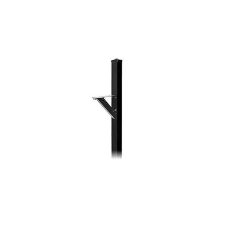 Salsbury Industries 4825BLK Decorative Mailbox Post - Modern - In-Ground Mounted - Black