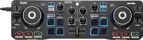 Hercules DJ Control Inpulse 300 MK2 Bundle with DJ Laptop Stand, Headphones, and Austin Bazaar Polishing Cloth