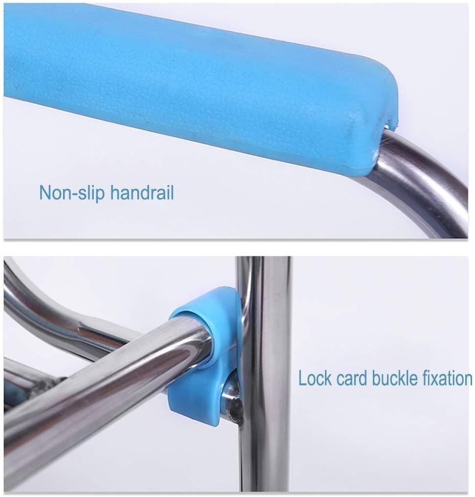 KOHARA Commode Chair, Bedroom Toilet, Multi Function Foldable Bedside Toilet, Adjustable Mobile Toilet Safety Frame
