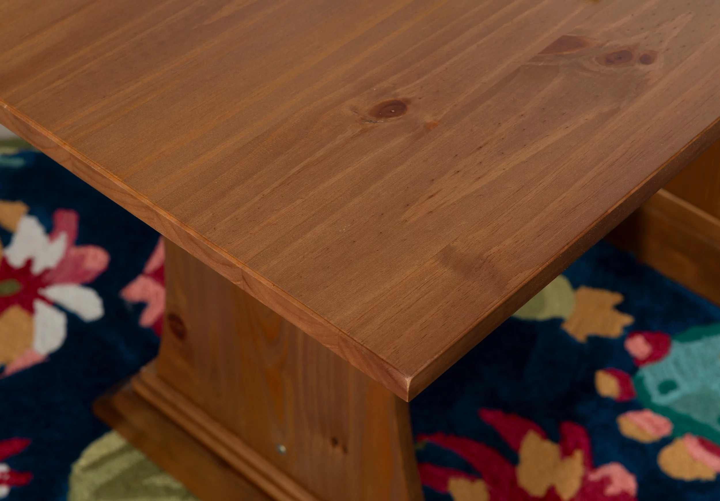 Linon Midwest Wood Corner Dining Breakfast Nook with Table and Storage, Seats 5-6, Natural Pine