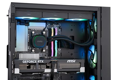 ABS Cyclone Aqua Gaming PC - Windows 11 - Intel Core Ultra 7 265KF - GeForce RTX 5070 - DLSS 4 - AI-Powered Performance - 32GB DDR5 6000MHz - 1TB M.2 NVMe SSD - CA265KF5070