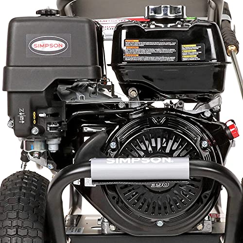 Simpson 61014 3500 PSI at 2.5 GPM Honda GX200 with AAA AX300 Axial Cam Pump Cold Water Professional Gas Pressure Washer PS61002-S