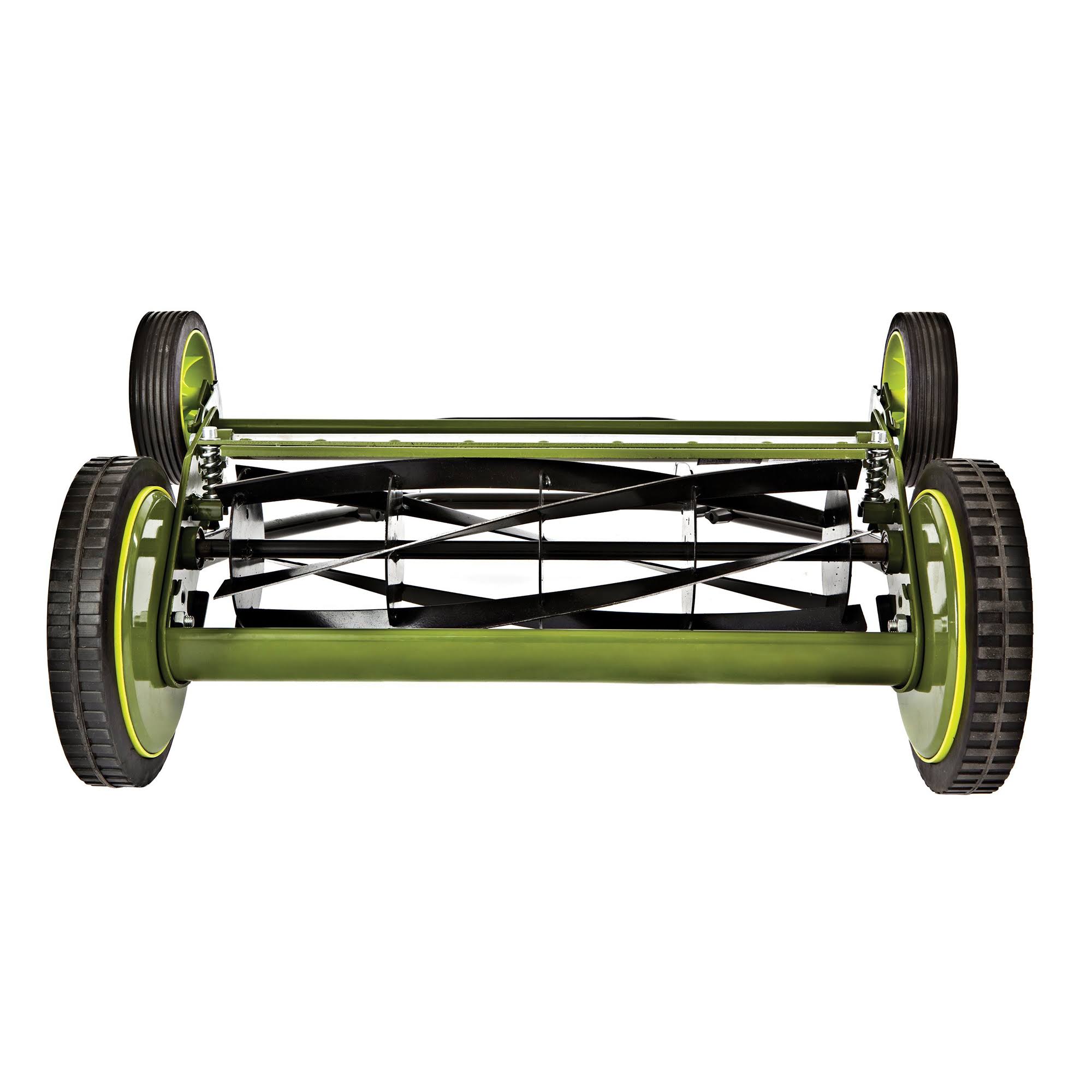 Sun Joe Manual Reel Mower with Grass Catcher, Black
