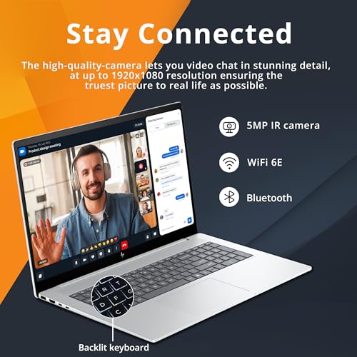 HP 2023 Newest Envy Laptop, 17.3" FHD Touchscreen, Intel Core i7-1355U, NVIDIA RTX 3050, 64GB RAM, 1TB SSD, HDMI, Webcam, Backlit KB, SD Card Reader, Wi-Fi 6, Windows 11 Home, Grey