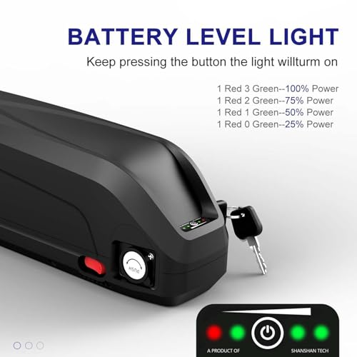 E-Bike Battery 48V 36V Lithium ion Battery 10AH 12.5AH 15AH Rechargeable Battery with Charger and USB Port for 50W-750W Motor Conversion Kit