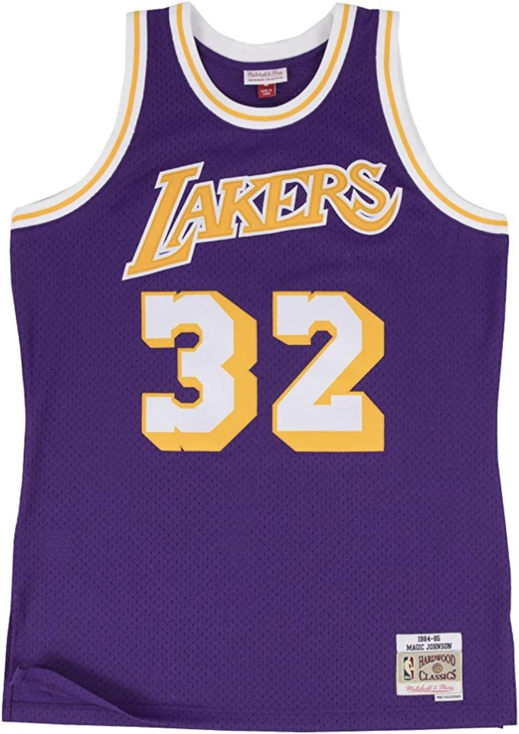 Mitchell & Ness Los Angeles Lakers Magic Johnson 1984 Road Swingman Jersey (Medium)