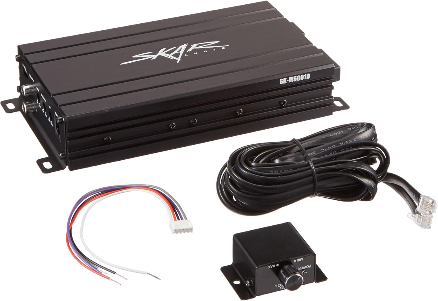 Skar Audio SK-M5001D Compact Monoblock Class D MOSFET Car Amplifier, 500W