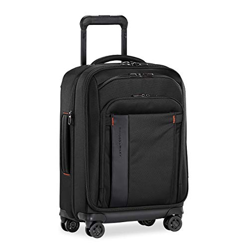 Briggs & Riley Domestic 22" Carry On Expandable Spinner - Luggage for Travel, Suitcases with Wheels, Softside Rolling Bag for Men & Women, Self-Repairing Zipper - ZDX Collection, Hunter