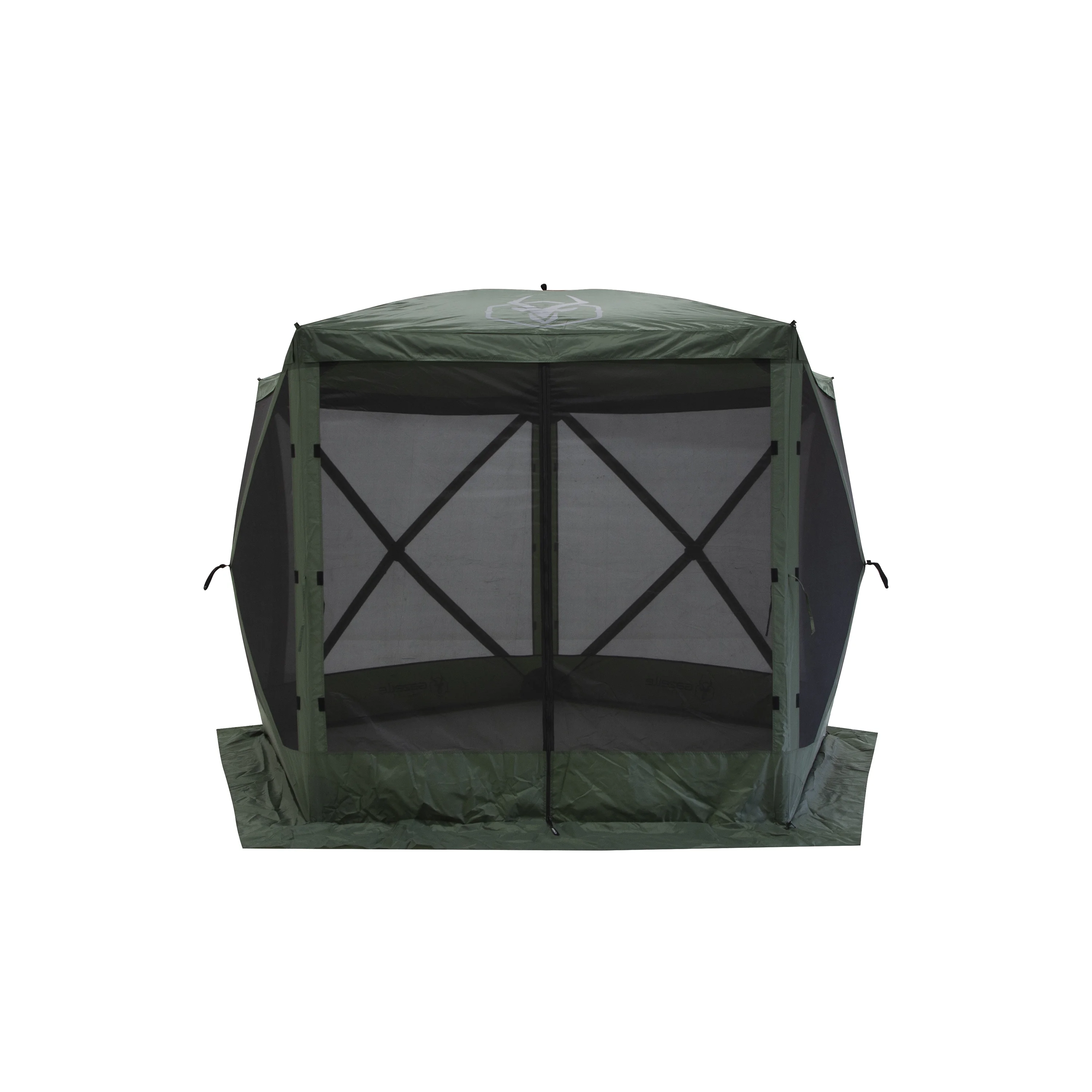 Gazelle Tents™ G5 5-Sided Portable Gazebo, Alpine Green,  Includes 3pk. Wind Panels, 85" x 115" x 106", GK909