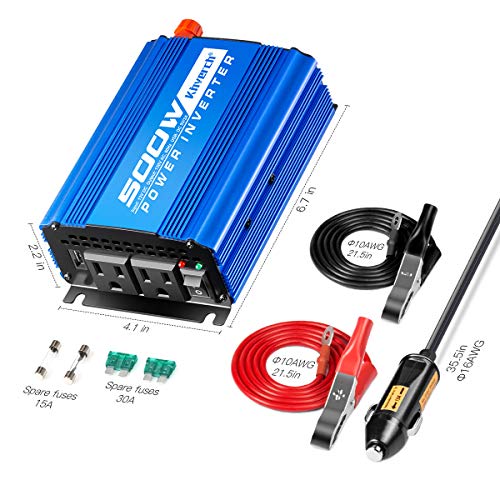 Kinverch Sine Wave Power Inverter 500w/ 750w/ 1000W/ 1500W/ 2000w/ 3000W/ 5000w Car Battery Inverter DC 12v to AC 110v