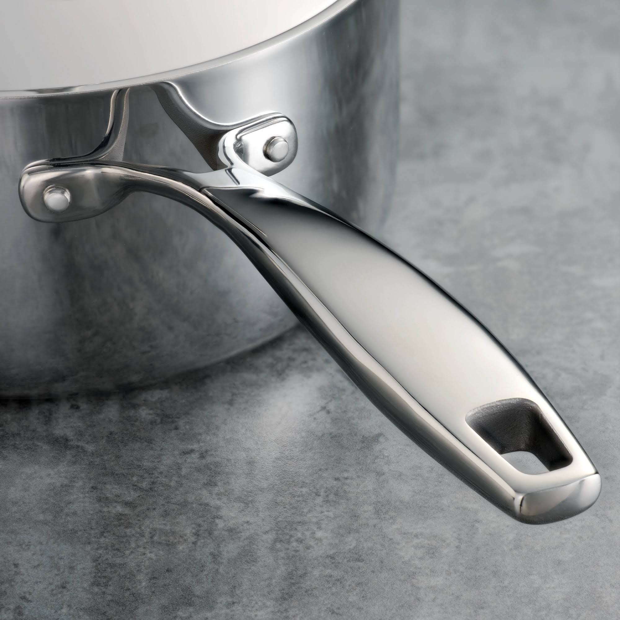 Tramontina Gourmet Tri-Ply Clad 3-Quart Covered Deep Saute Pan