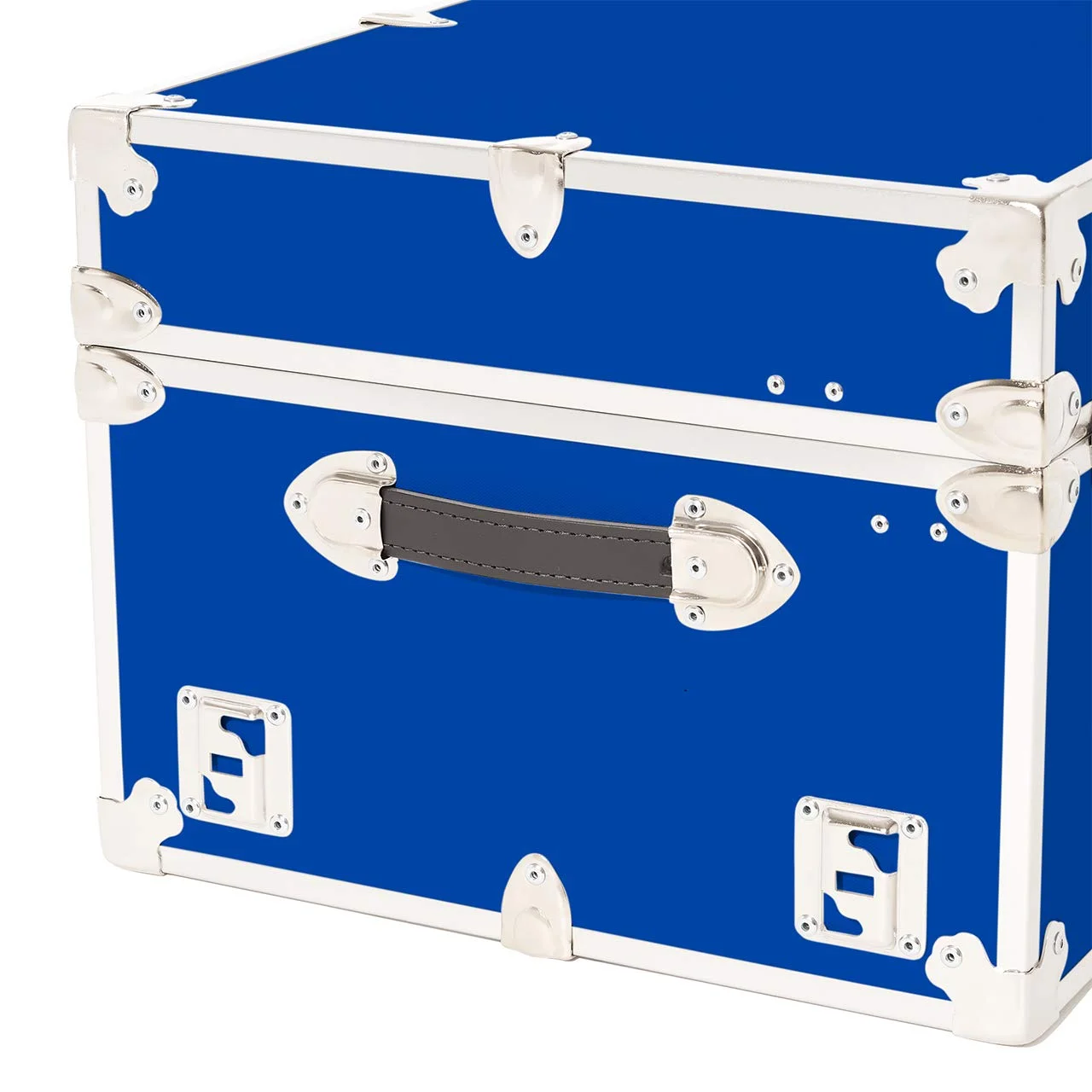 Rhino Trunk & Case Large Armor Trunk with Removable Wheels, Summer Camp, College, Storage 32"x18"x14" (Royal Blue)